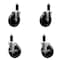Service Caster 5'' Phenolic Wheel Swivel 1-1/4'' Expand Stem Caster Set 2 Brakes, 4PK SCC-EX20S514-PHS-2-TLB-2-114 - alternate 1